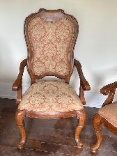 Dining set, high end wood dining table with 8 chairs - Photo 6