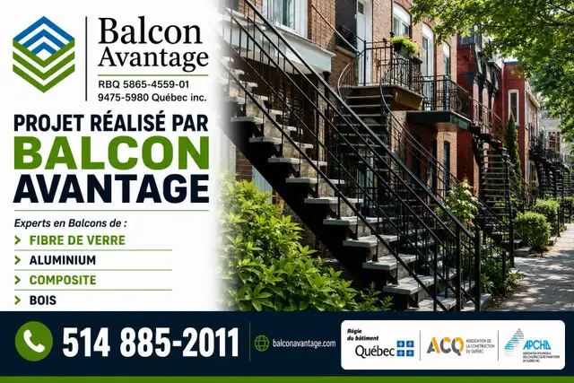 Balcon Fibre de verre