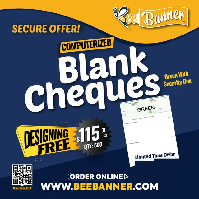 Computerized Blank Cheques – Secure Printing