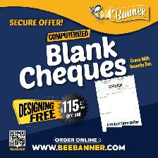 Computerized Blank Cheques – Secure Printing