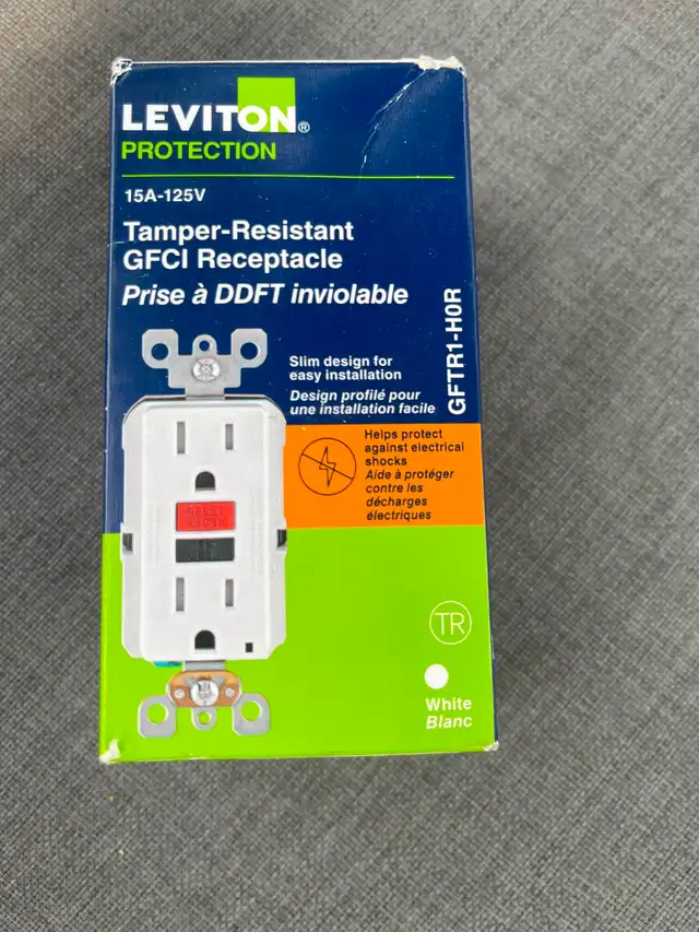 Leviton Tamper-Resistant GFCI Receptacle