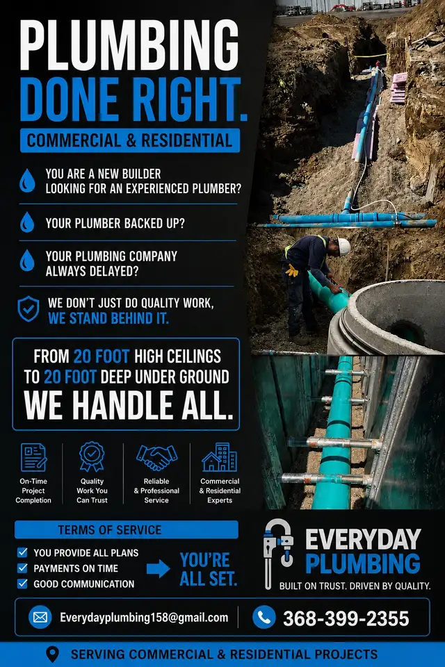 Licensed and insured Plumbing
