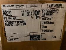 Cryovac D-Film RD202 Shrink Film Roll - 75 gauge 17.75' x 7000'