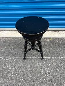 Antique Swiveling Piano Stool - Photo 2