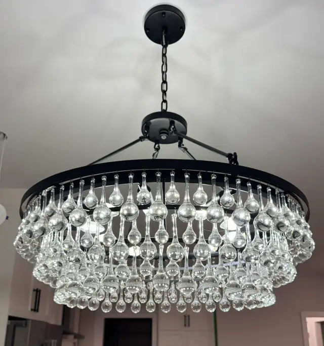Modern Crystal Ring Chandelier