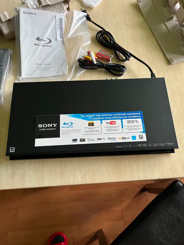 Unused Sony Full HD Blu-Ray / DVD Player with Wi-Fi & Streaming