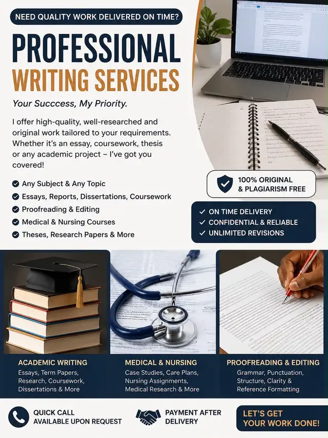 Professional Academic Writing , Editing & Research Support