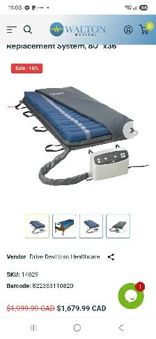 Electric hospital bed with high end  adjustable air mattresses - Photo 2