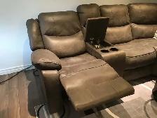 Fauteuil sectionnel électrique comme neuf - Photo 3