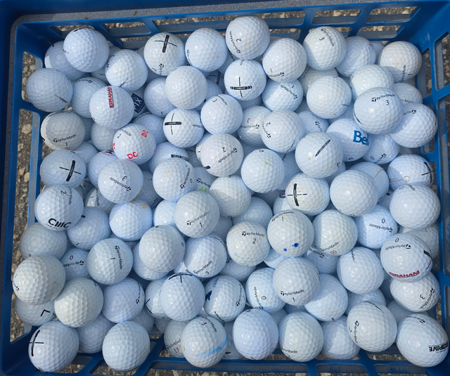 Amazing Washed TaylorMade Used Golf Balls: $10/dozen.