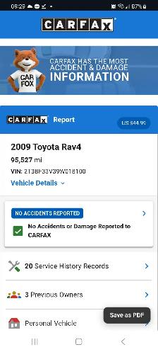 Excellent Rav4 AWD 4cylinder 2.5L Very Clean New suspension& AWD - Photo 2