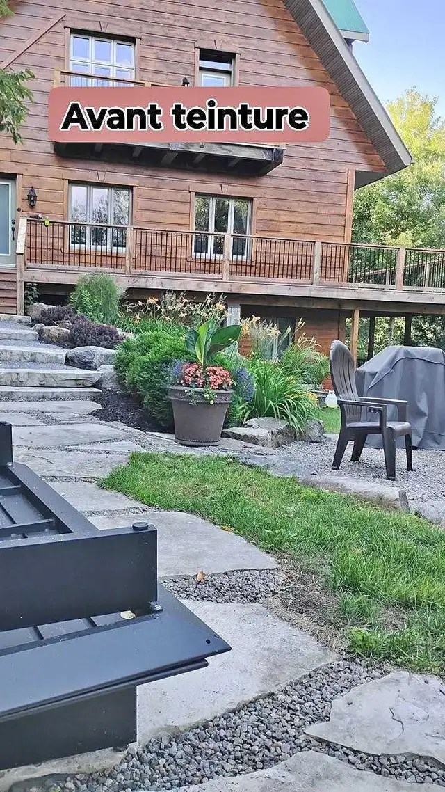 teinture de patio a prix fixe avec photos