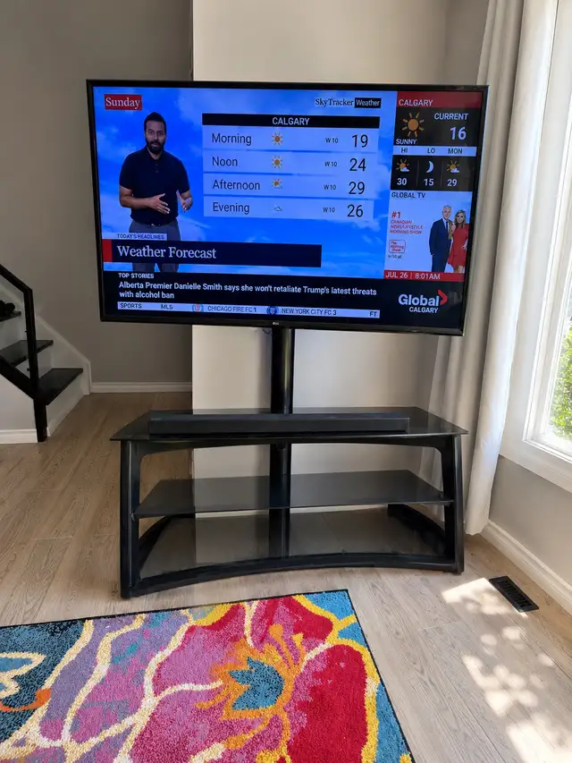 Glass TV Stand