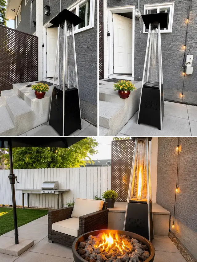 Patio Heater Glass Fire Tube