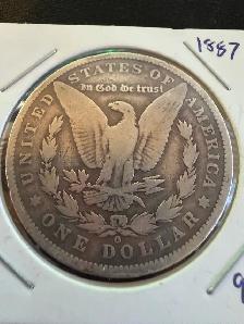 1887-O Morgan Silver Dollar 90% Silver