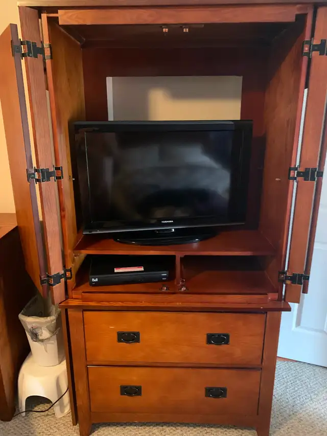 Armoire and Flat Screen TV