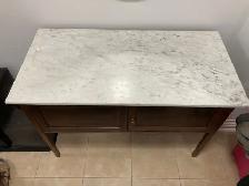 Carrara Marble Top Washstand - Photo 2