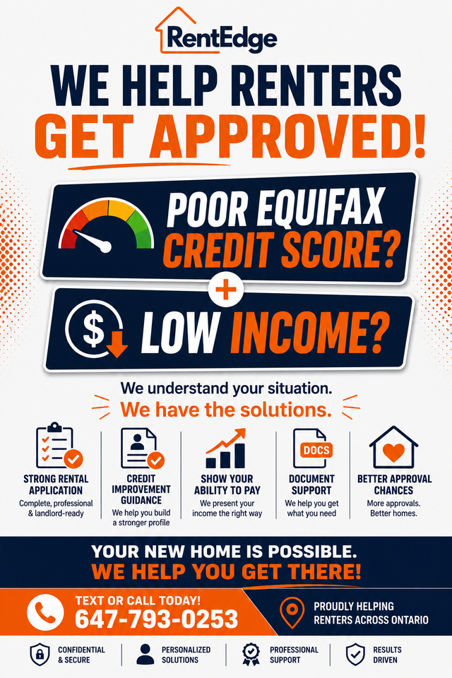WE HELP RENTER COMMUNITY! ! LOW CREDIT SCORE , INCOME? REACH OUT
