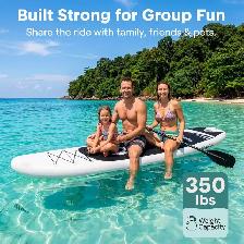 SereneLife Free Flow 10' Inflatable Stand-Up Paddle Board - Photo 2