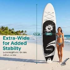 SereneLife Free Flow 10' Inflatable Stand-Up Paddle Board - Photo 4
