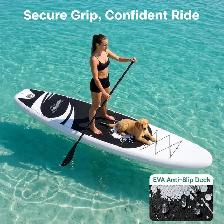 SereneLife Free Flow 10' Inflatable Stand-Up Paddle Board - Photo 5