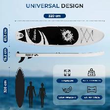 SereneLife Free Flow 10' Inflatable Stand-Up Paddle Board - Photo 6