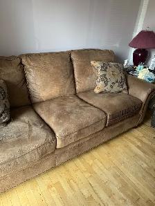 Suade leather couch for sale - Photo 3