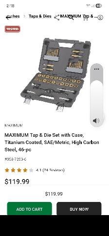 Maximum Tap and Die Set - Photo 3