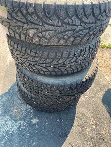 Hankook 215/70R15 studded winter tires