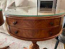 Vintage Mid Century Drum Side Tables - Photo 4