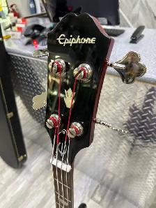 Epiphone EB-3 4 String Bass Guitar Cherry Finish With Case - Photo 4