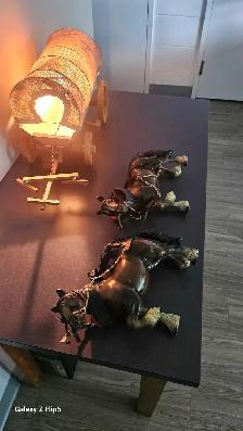 Chevaux avec charrette lumière/chariot ferme lampe - Photo 7