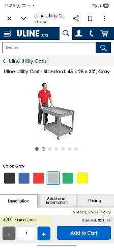 uline cart - Photo 2