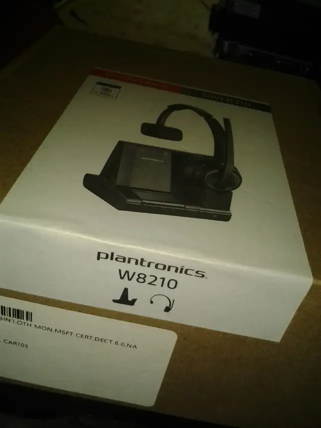Poly Savi 8210 Office Wireless DECT Headset with Noise Canceling