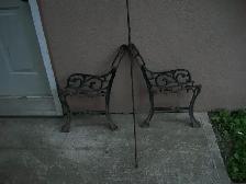 cast iron bench parts