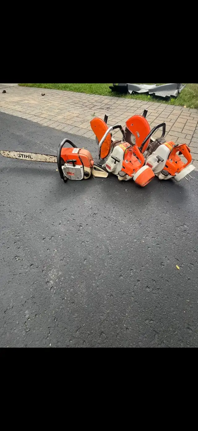concrete saws and chainsaw