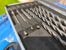 11 Pc. New SDS Drill Kit In A Plastic Case With Handle - Photo 4