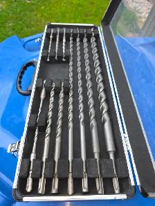 11 Pc. New SDS Drill Kit In A Plastic Case With Handle - Photo 9