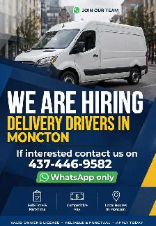 Delivery Drivers Wanted in Moncton