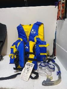 Adult & child life Jackets and U.S. Divers Snorkel Set
