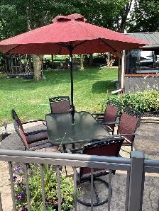 Outdoor 9 piece dining set. - Photo 3