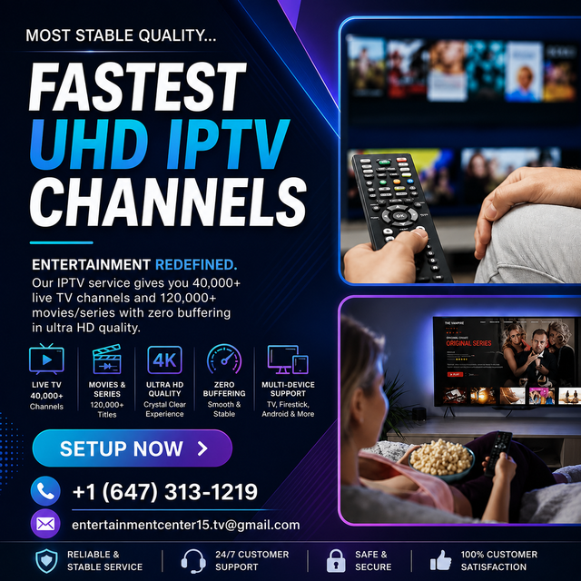 Smooth & Fastest 4K Tv subscription with No Freezing