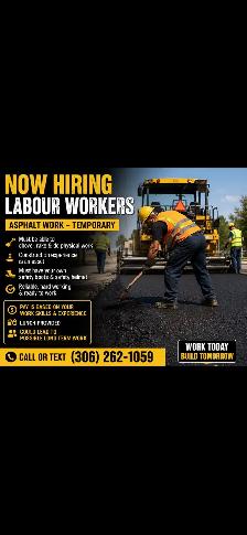 NOW HIRING – TEMPORARY LABOUR WORKERS