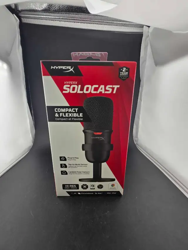 HyperX Solocast USB Podcast Streaming Microphone NEW