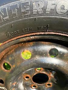 215/60/R16 Firestone Winterforce 2 - Set of 4 on Steel Rims - Photo 8