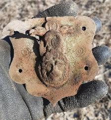 Military Chest Lock Escutcheon Plate c1860 – 70. - Photo 8