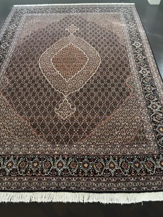 Hand-Knotted Persian Wool Rugs Set of 3 (Tabriz, Bidjar, Kashan)