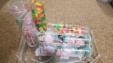 12 piece plastic beverage set with serving tray - Photo 6