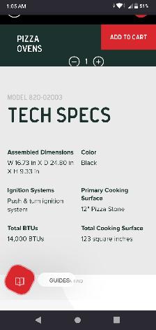 Nexgrill Ora '12 outdoor propane pizza oven, excellent condition - Photo 10