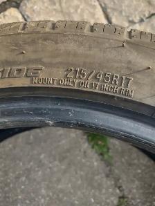 215-45R17x2 pneus été Cooper. Tres bon état - Photo 4